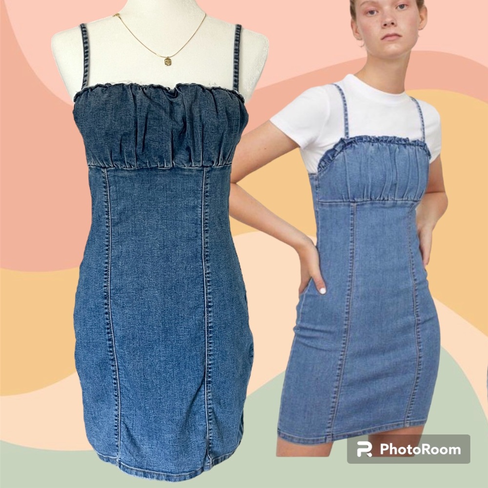 NWOT Divided by H&M denim bodycon dress